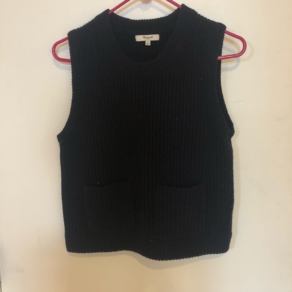 Navy Madewell Merino Wool sweater tank size small